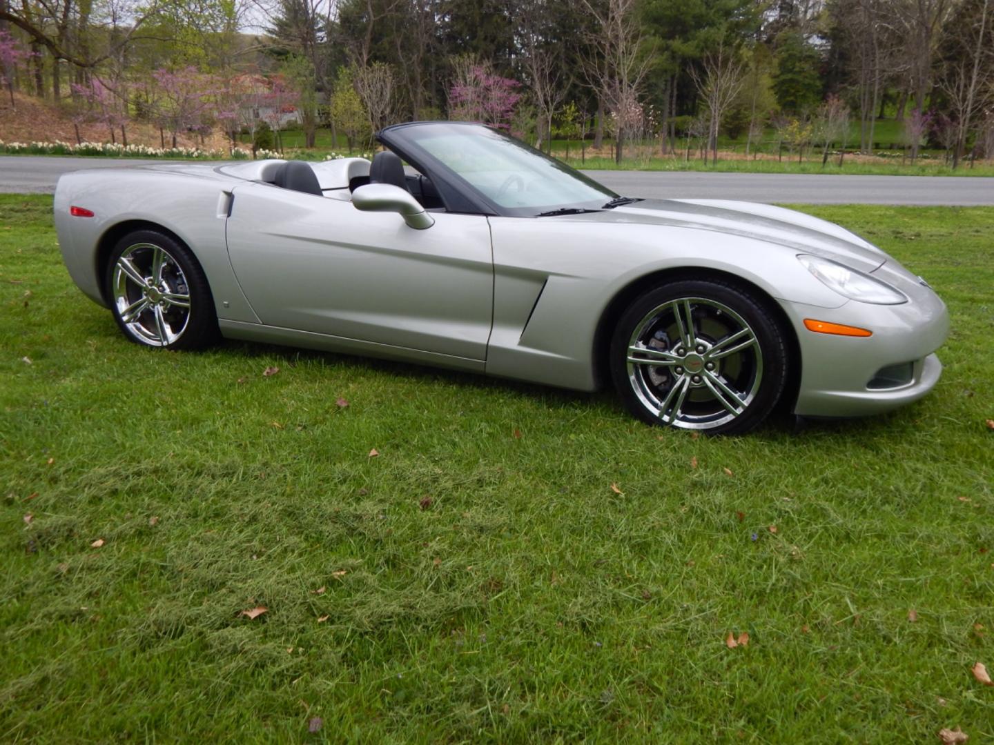 2008 Silver /Black Leather Chevrolet Corvette (1G1YY36W685) with an 6.2L V8 engine, Automatic transmission, located at 6528 Lower York Road, New Hope, PA, 18938, (215) 862-9555, 40.358707, -74.977882 - Here we have a beautiful 2008 Chevrolet Corvette convertible with a 6.2L LS3 V8 putting power to the rear wheels via an automatic transmission. Options include: black leather, keyless entry, carbon fiber trim, power windows/locks/mirrors, power seats, heated seats, AM/FM/CD/AUX radio, Bose sound sys - Photo#0